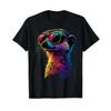 Meerkat With Sunglasses Colorful Pop Art Cute T Shirt Vintage Stylish Slightly Breathable Homme Soft Casual