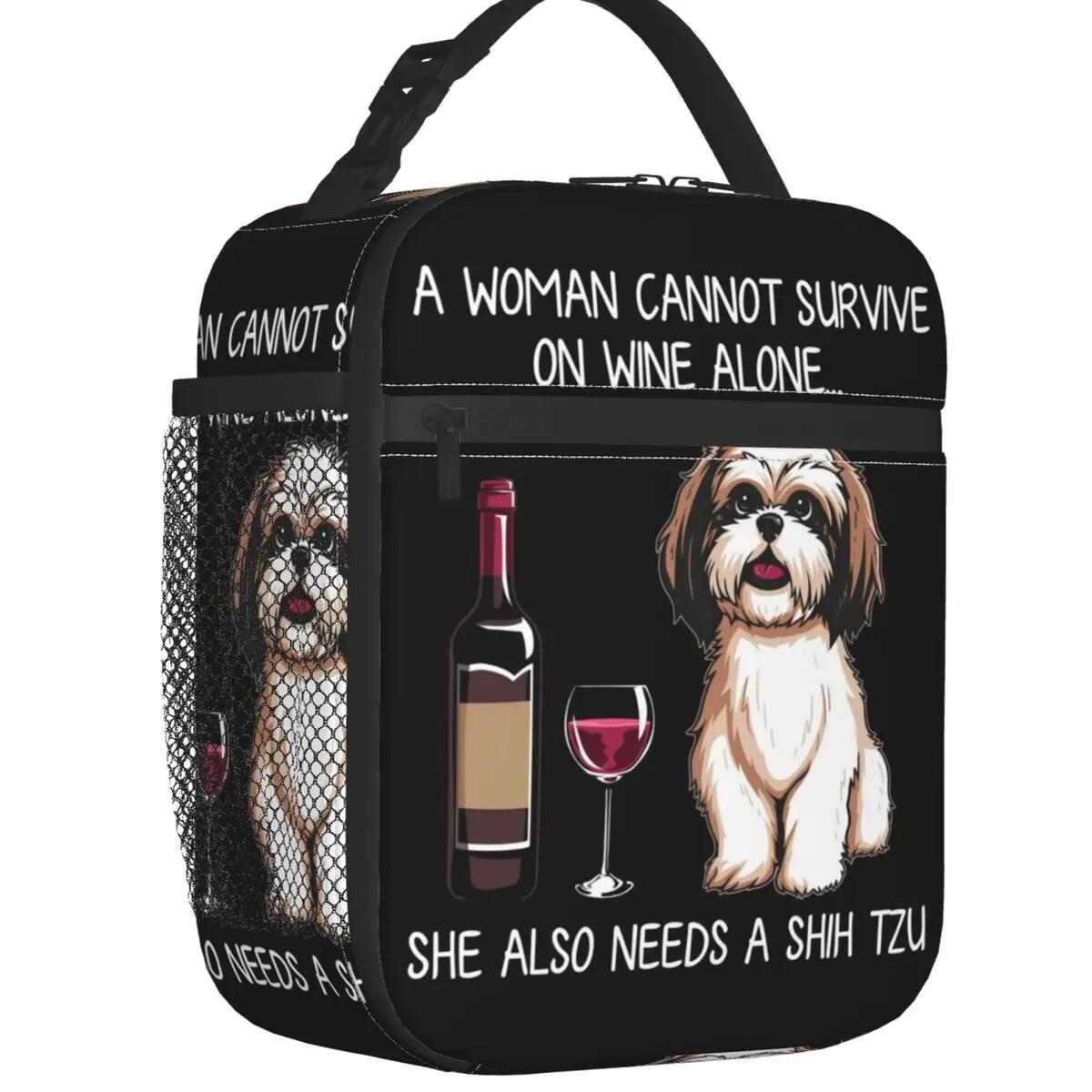 

Pit Bull Wine Funny Dog Изолированная сумка для обеда для женщин Портативная сумка-холодильник для домашних животных и щенков, термосумка для обеда для офиса, пикника, путешествий 26x21x11CM красный