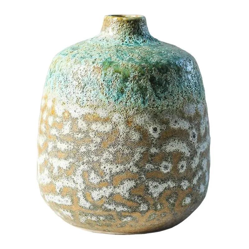 Ceramic Vase Kiln Changing Bubble Glaze Gradient Color Art Ornaments Flower Arrangement Home Furnishings