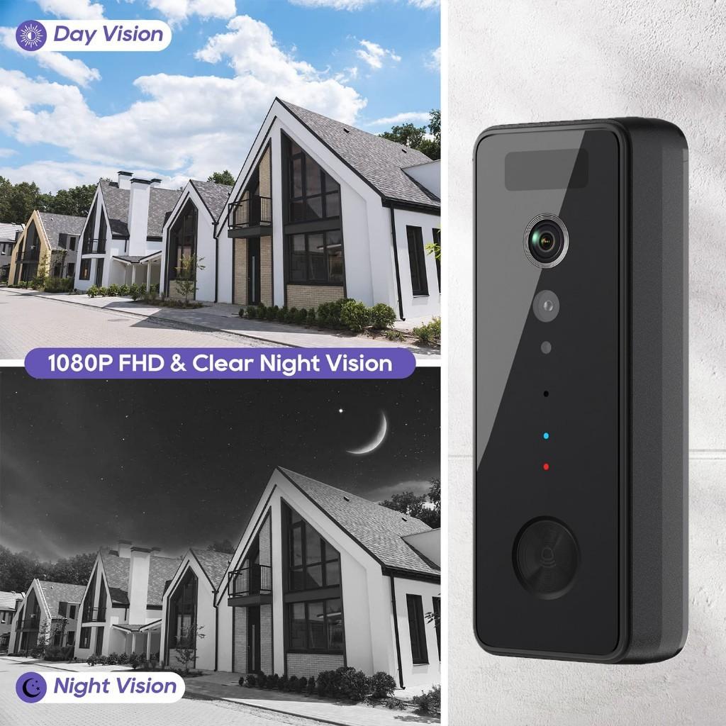 5G Camera Night Vision Household Wireless Security Camera Electric Door Bell WiFi Smart Intercom Video Doorbell