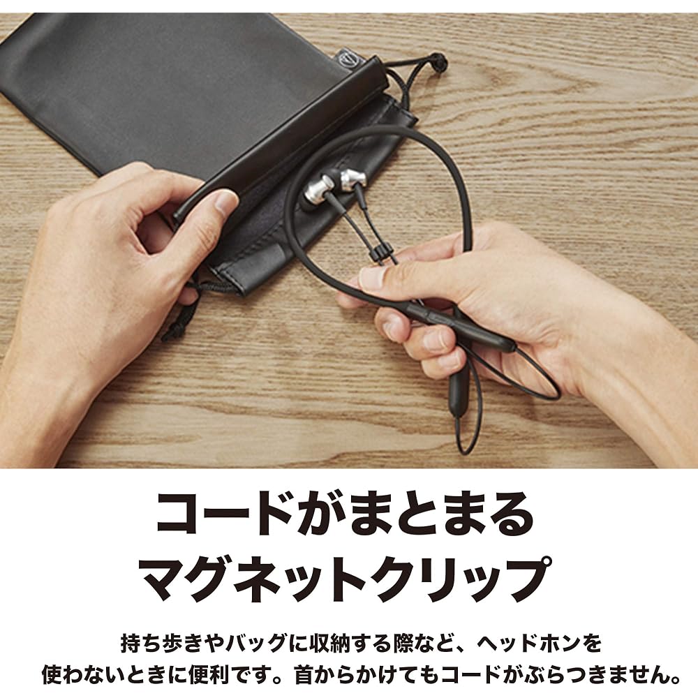 Audio-Technica SoundReality Wireless Earphones Bluetooth with Remote Control/Microphone ATH-CKR700BT