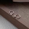S999 Sterling Silver Zirconia Diamond Ear Hooks for Women – Elegant, Lightweight, High-End Ear Cartilage Studs with Sophisticated Design
