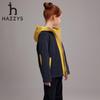 HAZZYS Kids' Colorblock Fleece Hooded Jacket