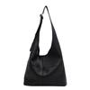 Large capacity soft surface bag women's 2026 new retro fashion versatile shoulder messenger bag texture commuter bucket bag
