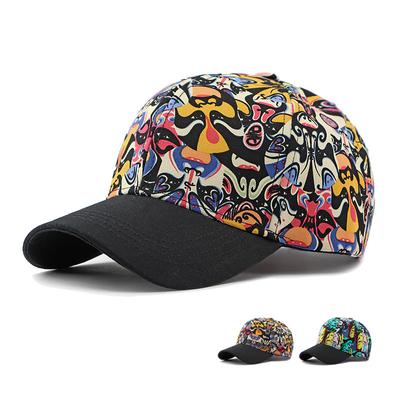Printed Cap Men Women Hard Top Baseball Cap