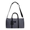 Polyester Monogram Bag , Luggage Bag , Gym Bag , Travel Bag Unisex Dark Smoke Gray (Unisex) Travel Bags JD2413019AD 002
