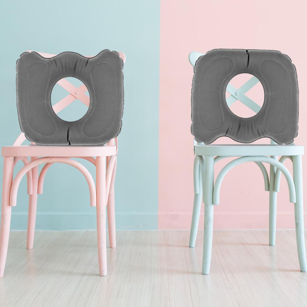 Inflatable Donut Seat Cushion Adjustable Inflatable Donut Pillow Pain Long Sitting Relief Practical Leakproof Chair Seat Cushion