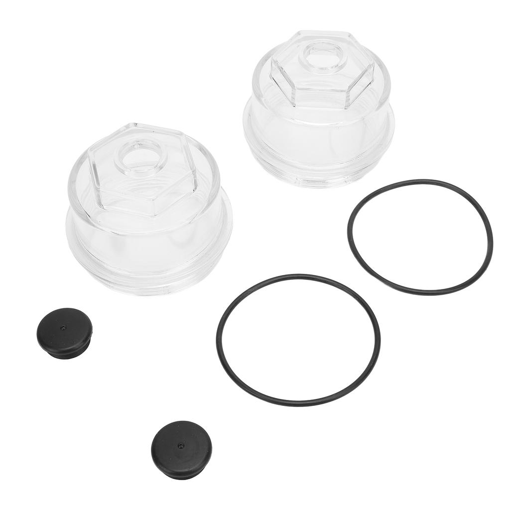 2pcs 3 3 4 Inch Oil Bath Dust Caps 12011 1 Trailer Axle Oil Cap Kit for Rockwell Axles 9 16K 3.75in 8 Threads