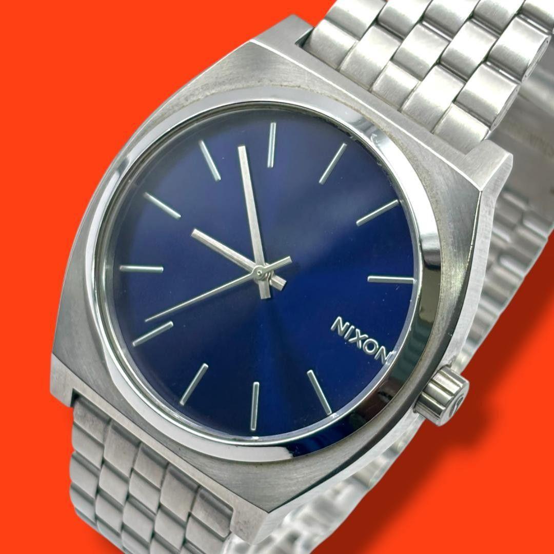Used [Good Condition, Working Item] Nixon Time Teller Men s Watch Navy Dial Quartz