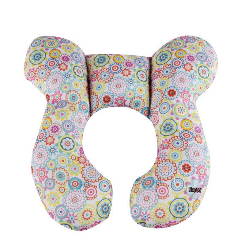 U-Shaped Head Support Pillow for Children's Car Seats and Strollers