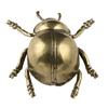 Bronze-Insektenfigur Anspruchsvolle Goldbronze-Insektenstatue Statue Marienkäfer Modell Mit Strukturierter Oberfläche