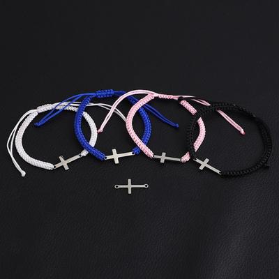 Colored String Cross Bracelet Creative Couple Hand Ring Unique Adjustable Charm Bracelet  Lovers