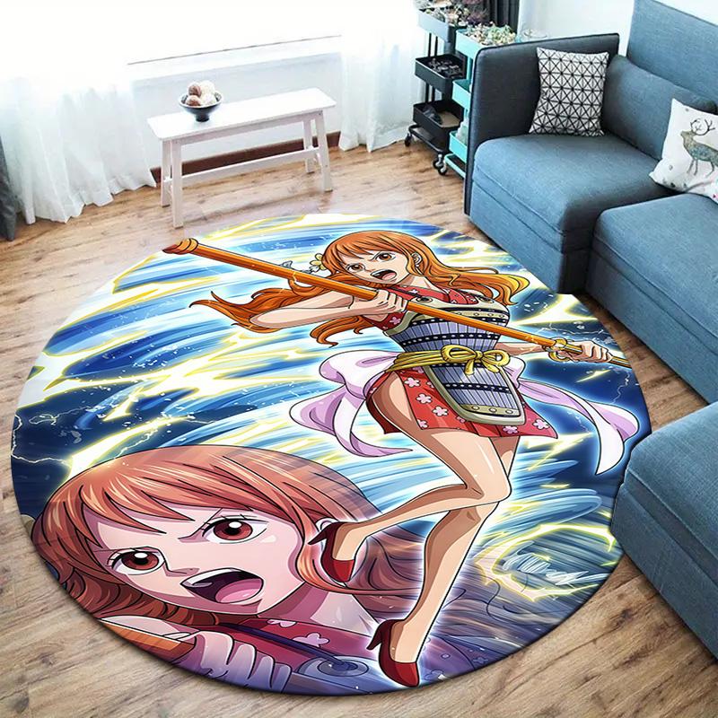 Nami Round Area Rug Carpet Rug For Living Room Bedroom Sofa Playroom Decor Nonslip Floor Mat