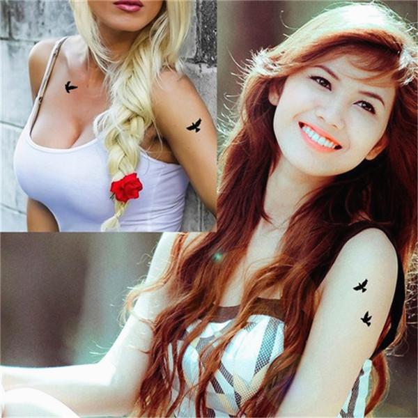 Tatuering Engångstatuering Fågel Design Vattentät Tattoo Sticker