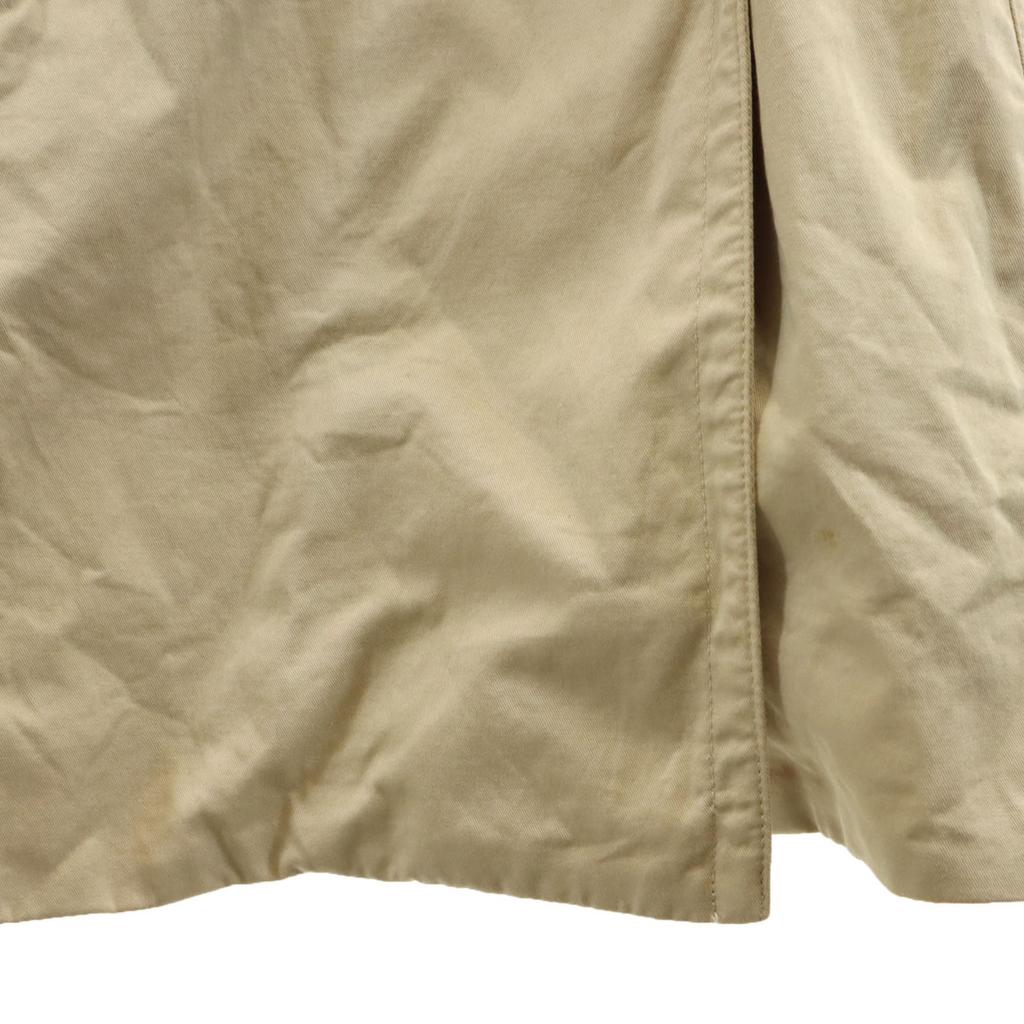 Burberry Made In Italy Trench Coat 40 Beige with Fox Fur Women Used