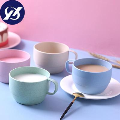 Bricolage Dessert petit déjeuner tasse à boire tasse à boisson écologique mode vie à la maison Style européen tasse à lait paille de blé tasse Portable Simple café thé Chic