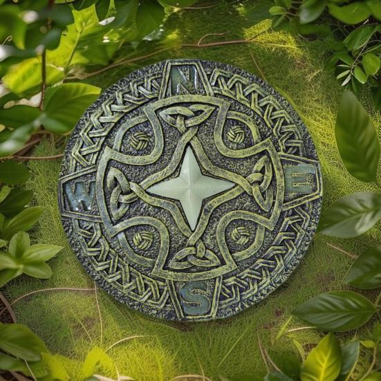 Garden Stepping Stone Glow-in-The-Dark Butterfly Insect Resin Garden Stone Moon Sun Star Stepping Stone for Patio Lawn