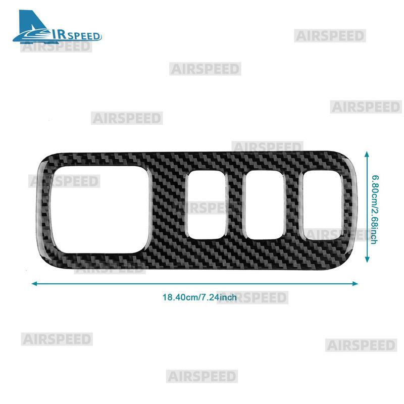 Real Soft Carbon Fiber Sticker LHD RHD For Dacia Duster 2014 2015 2016 2017 2018 Car Central Control Anti-slip Button Trim