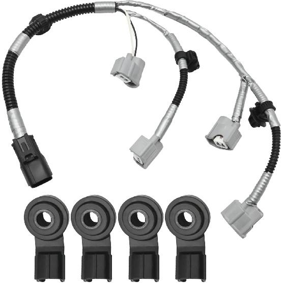 Knock Sensor with Harness for Toyota Tundra 5.7 2007-2021 for Sequoia 5.7 2008-2022 Replaces 82219-0C020 89615-20090 8961520090