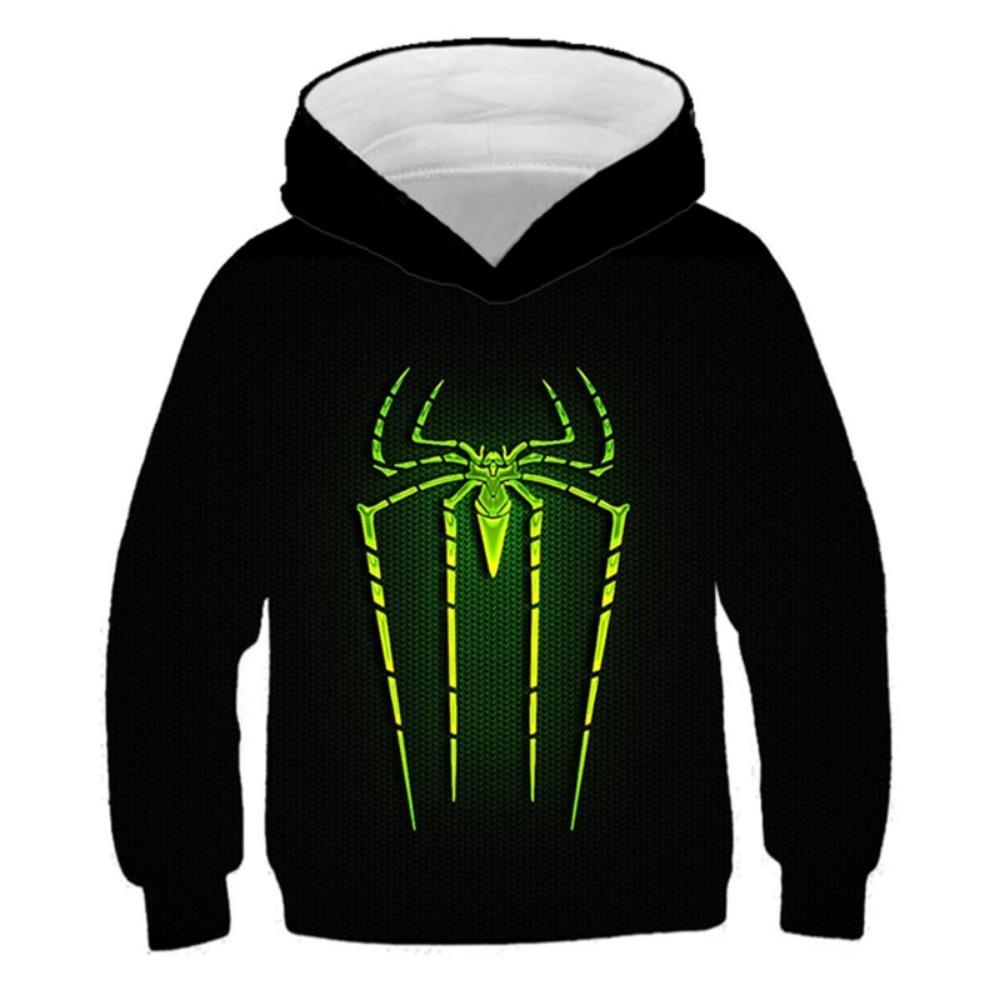 Boys Spring Marvel Hoodie Avengers Spider-Man 3D Print Baby Boy Clothes Breathable Kids Sportswear Hooded