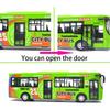 1/32 Scale City Double Decker Bus Toy Die Cast Pull Back Vehicles Mini Bus Model Car Toys Lights and Music