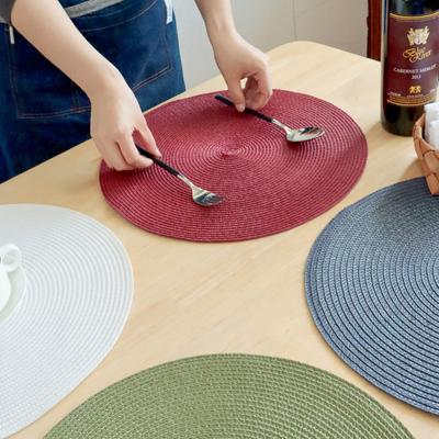 38CM Nordic Dining Table Heat Insulation Mat Anti-scalding Mats Household Dish Plate Placemat Pot Bowl Heat-proof Meal Cloth Mat