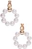 Virina Earrings for No Set for Both Full Moon Pearl White [VIRINA] Women, Adults, Office, Simple, Holes, Circle, Dangling, Large, Ears, Earrings,