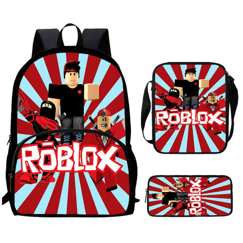 Roblox Printed Backpack, Children'S And Elementary School Bags