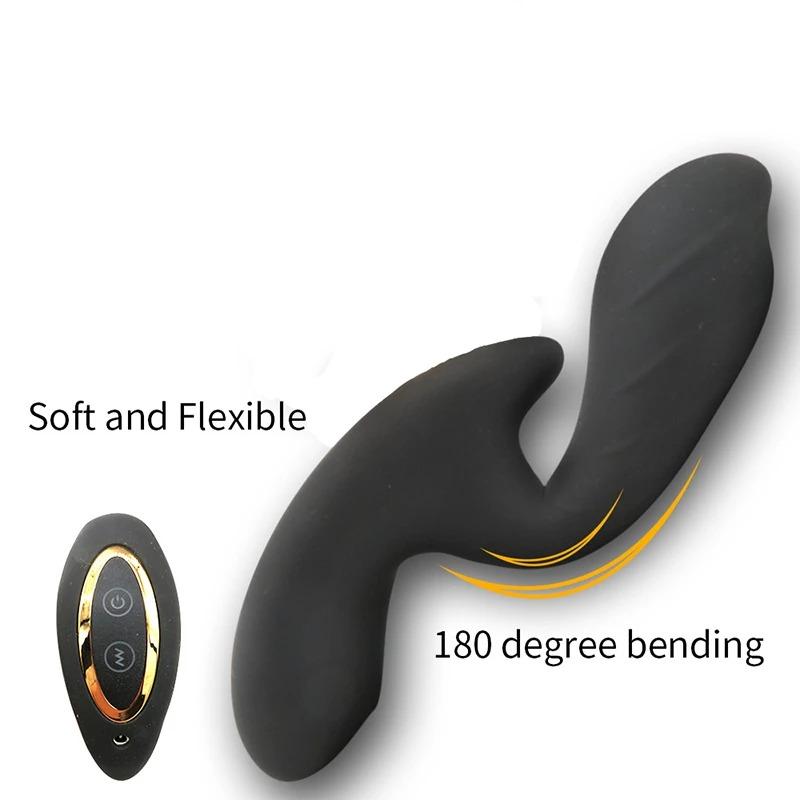 Man 7 Speeds Vibrating Wireless Heating Prostate Massager Anal Sex Toy Waterproof Remote Anal Silicone Vibrator Male Dildo