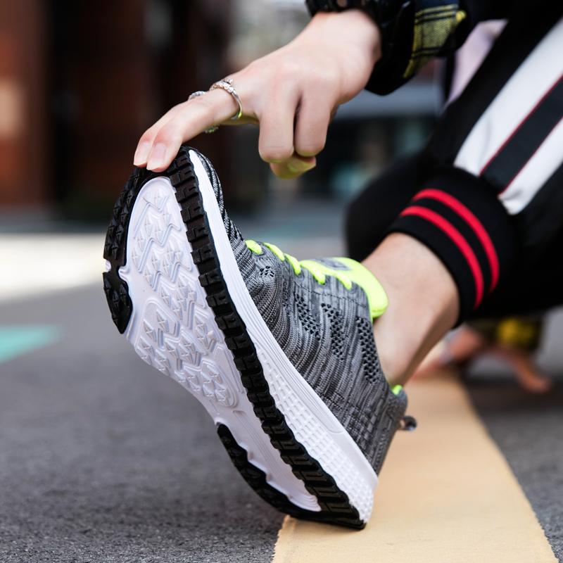 Women Casual Shoes Fashion Breathable Walking Mesh Flat Sports Running Sneakers Gym Vulcanized Shoes White Female Footwear