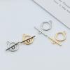 10 Pair Toggle Jewelry Clasps for Jewelry Making Metal Round OT Toggle Clasp Clip Craft DIY Necklace Chain Findings