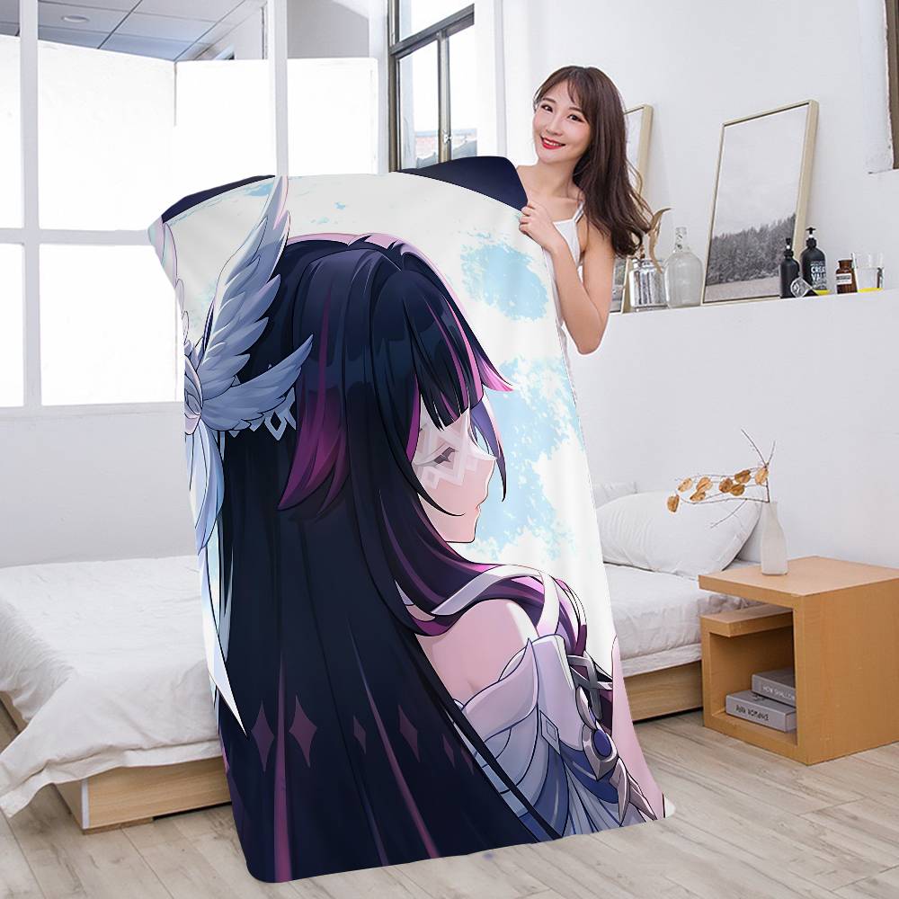 G-Genshin I-Impacts C-Columbinas Microfiber Blanket Quick Drying Beach Towels Oversized Printing Super Absorbent Pool Towel Blanket