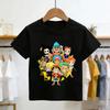 2026 One Piece Anime Mens Cotton Top Boy Summer Short Sleeve Childrens  Luffy One Piece Cartoon Print Tshirt  Kids Clothes