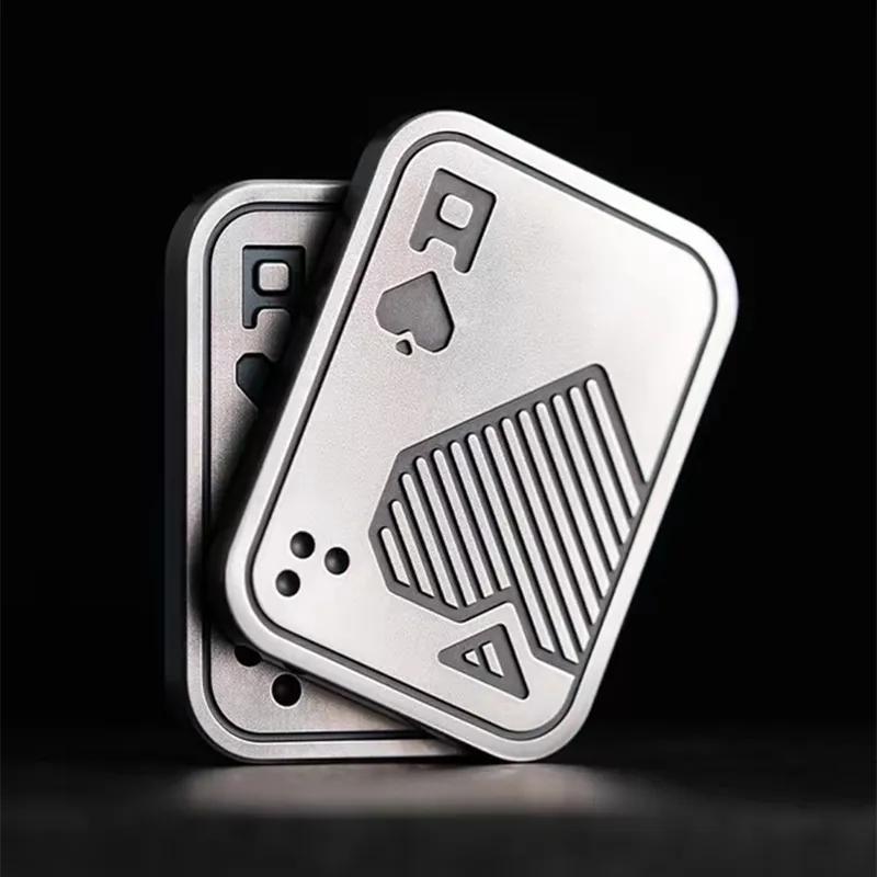 

Metal AK Sliding Block Pressure Reducing Toy Pressure Resistant EDC Top Rotating Poker Toy Portable Magnetic Toy Adult Gift