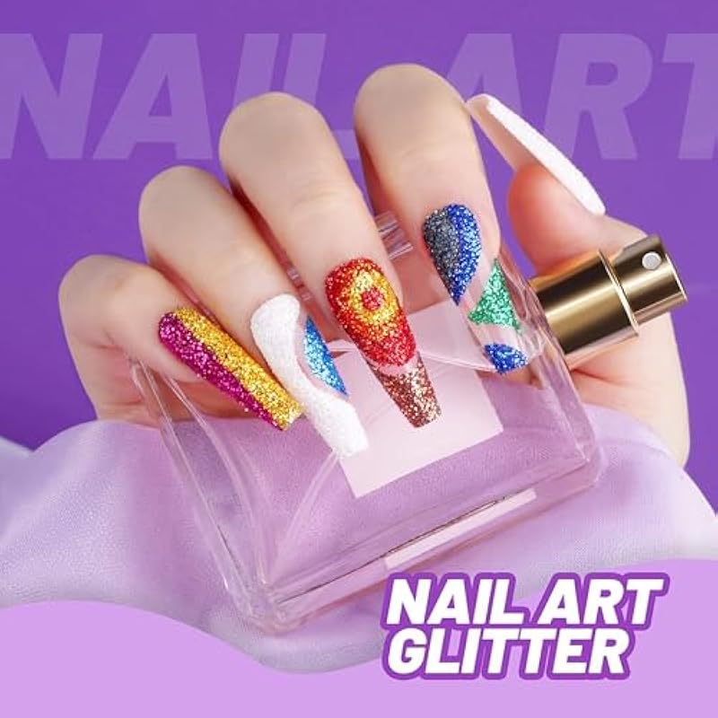

Eclet 6 Colors Nail Glitter Set, 15G Fine Glitter Cans For Nail Art, Eye Shadow, Cosmetics, Body, Crafts, Painting Art P