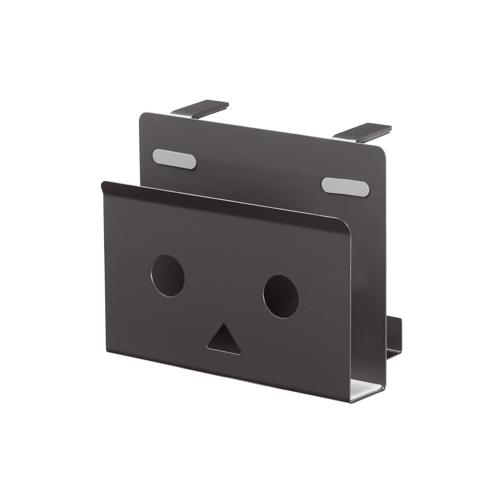 

Hachibanya Desk Side Pocket Storage Holder, Clamp-Type PC Rack, Computer Rack, Conceals Wires, Convenient Desk Accessory, W25 x D5.2 x H20cm, Steel