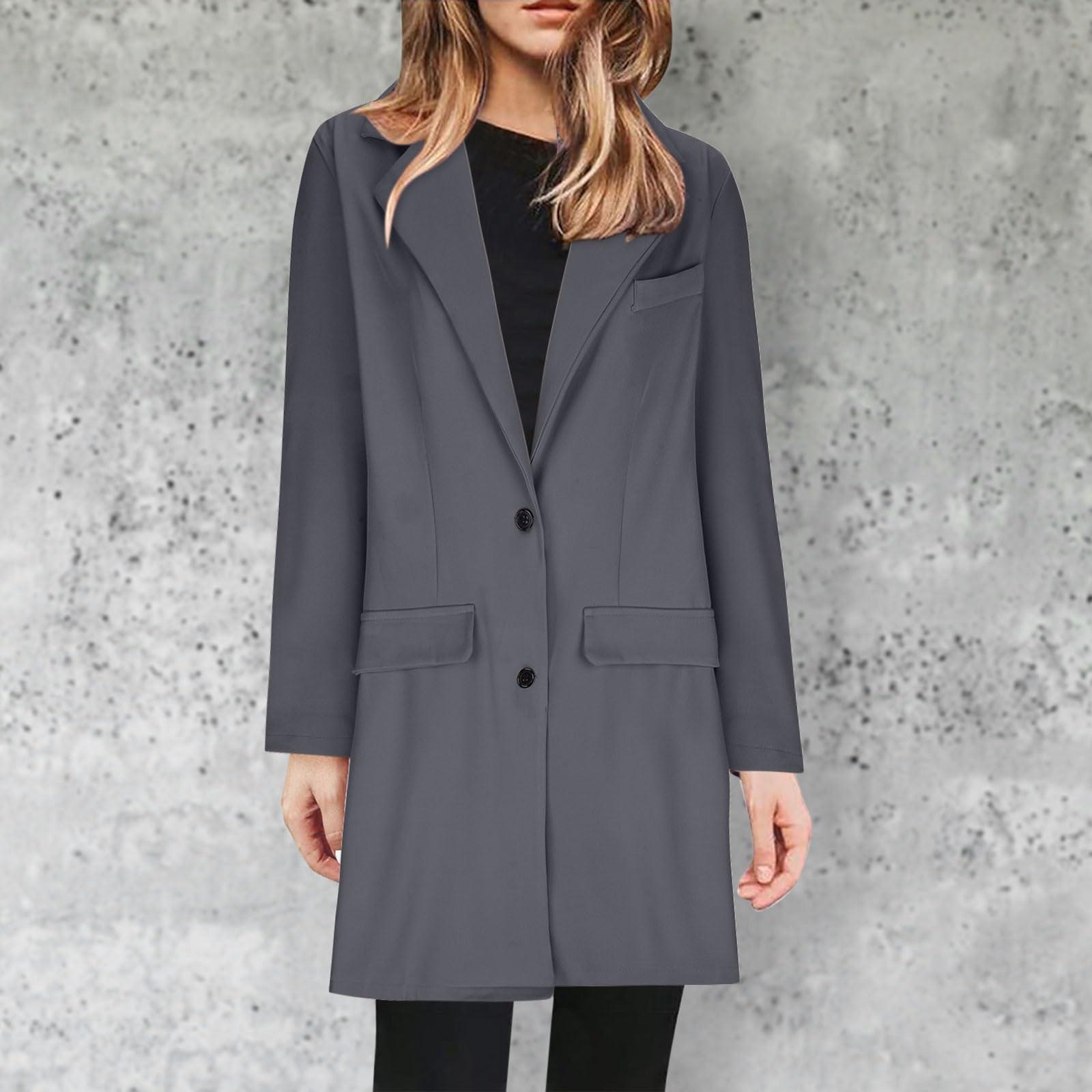 Куртка для женщин повседневная пальто больших размеров зимняя деловая однотонная куртка пальто M