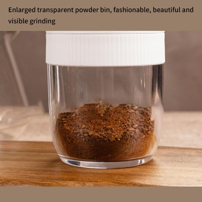 Delicate Manual Coffee Bean Grinders 40 Accuracy Grinding Level Ergonomic Handle Durable ABS Nonrust Steel For Home Office Camping