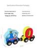 Wooden Magnetic Number Train for Kids - Pull-Along Block Toy