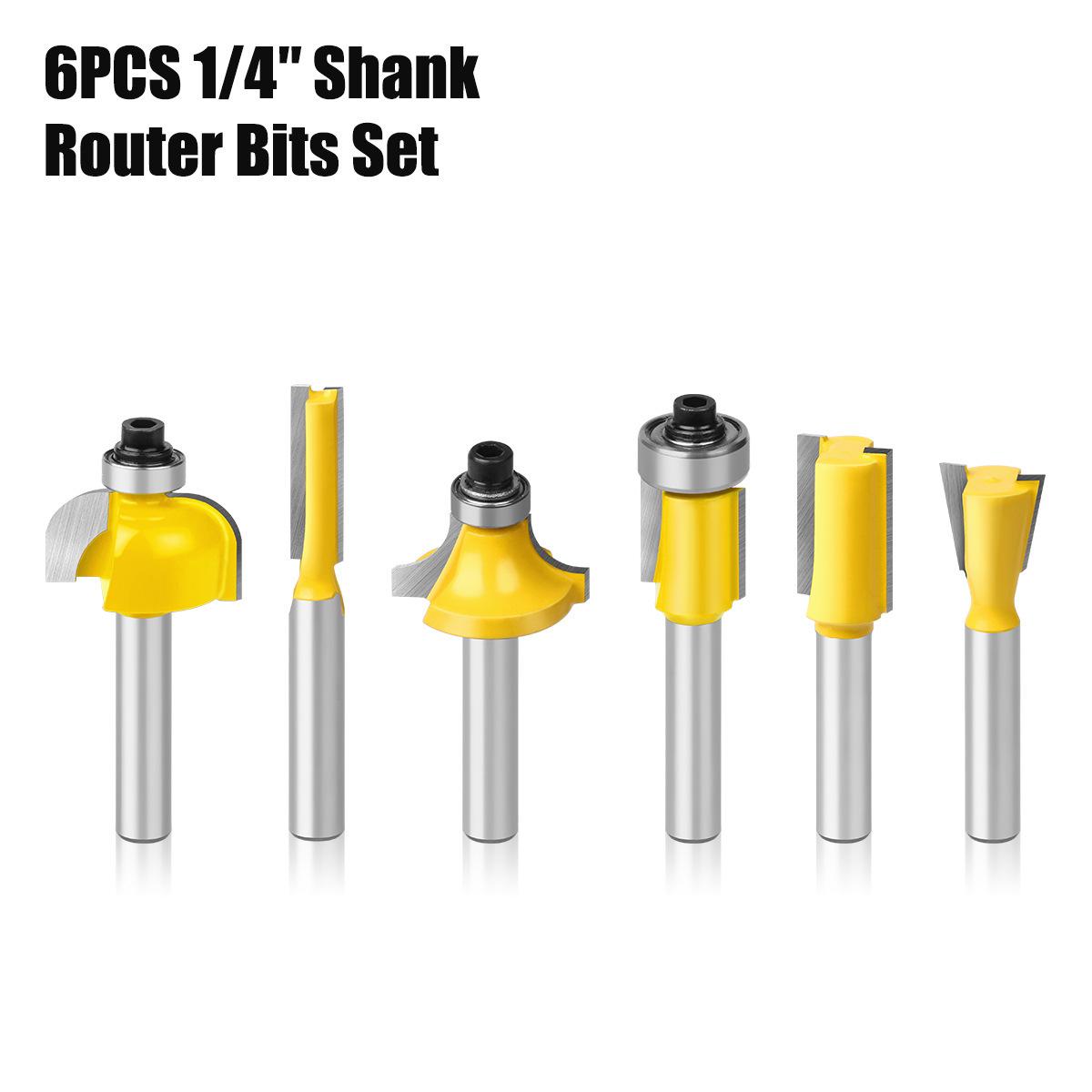 

Набор из 6 фрез для деревообработки для обрезки и гравировки