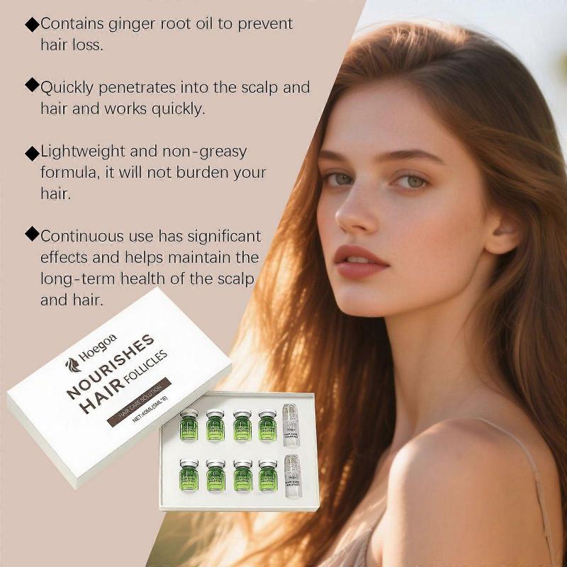 Hair Regrowth System, Advanced Hair Growth Serum with Ginger Root Oil & Rosemary Oil, Regrowth Thickening Serum for Thicker Healthier Hair (8+2)
