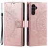 Samsung Galaxy A55 5G Flip Case, Mandala, Rose Gold