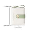 Solid Color Women's Wallet Short PU Purse Simple Lady Wallet  Card Holder