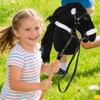 Testa di Cavallo Peluche Realistica Accessorio per Giochi di Ruolo Montata su Manico di Legno per Feste in Costume per Bambini ed Eventi Scolastici