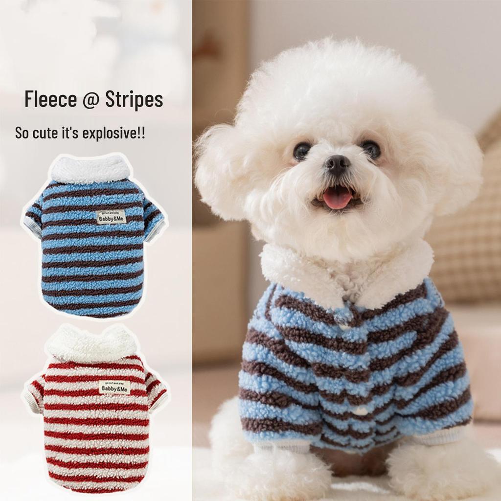 Cozy Fleece Two-Legged Outfit for Small Dogs & Cats - Autumn/Winter Wear for West Highland Terriers
