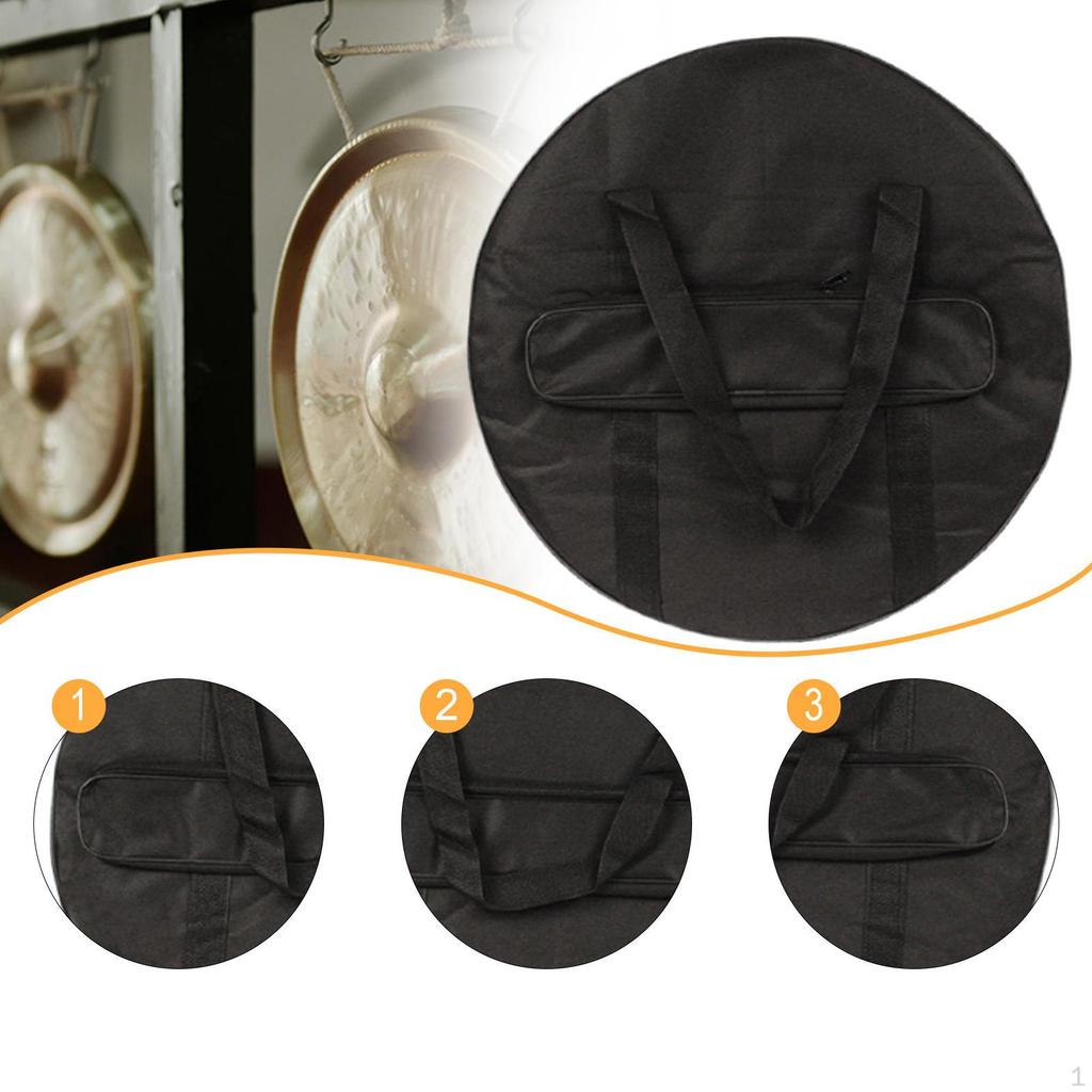 Cymbal Bag Carry Case Side Pocket Storage Gong for Stage Show Concert Live