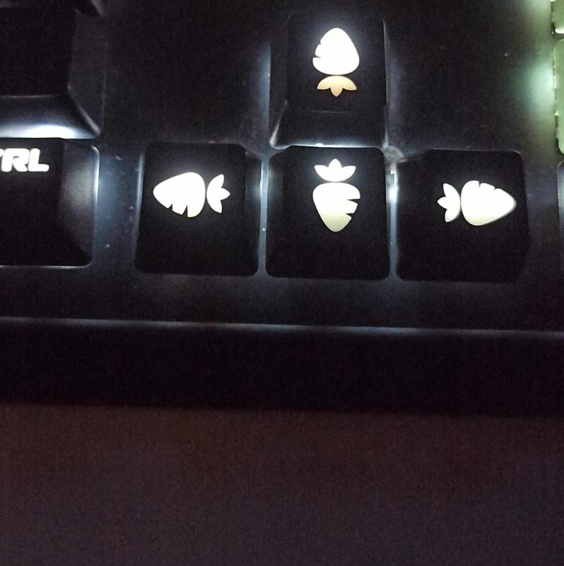 OEM Profile  Keycaps ABS Carrot Backlights  Keycaps For Direction Keycap For Mechanical Keyboards