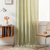 Stripe Floral Boho Curtains for Bedroom Living Room, Bohemian Vintage Tassels Window Treatment Drape for Home Decorations Rod Pocket,1pc