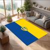 Leeds United Football Print Crystal Velvet Rug, Comfortable Water Absorbent Non Slip Indoor Floor Carpet