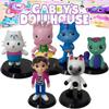 Dollhouse 6pcs Gabbys Cute Figure Model Toy Doll Pvc Ornament Kids Gift Decor